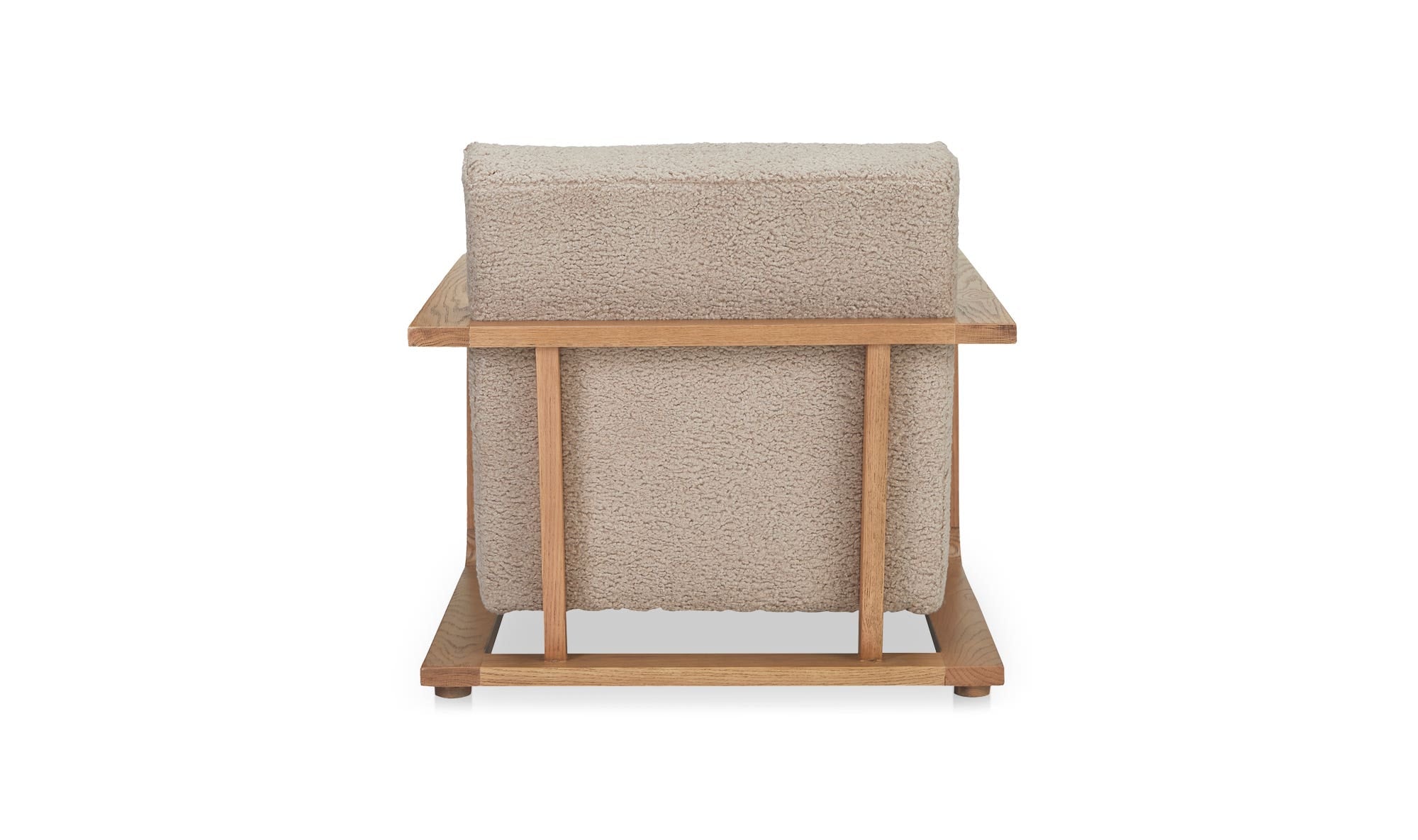 29.5" Beige Upholstered Lounge Chair