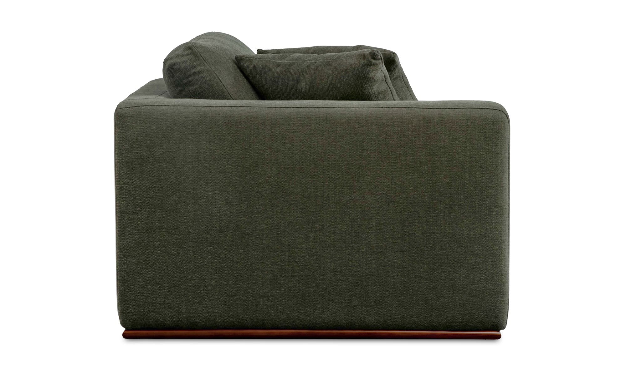 47.6" Deep Green Upholstered Left Facing Left Arm Facing Chair