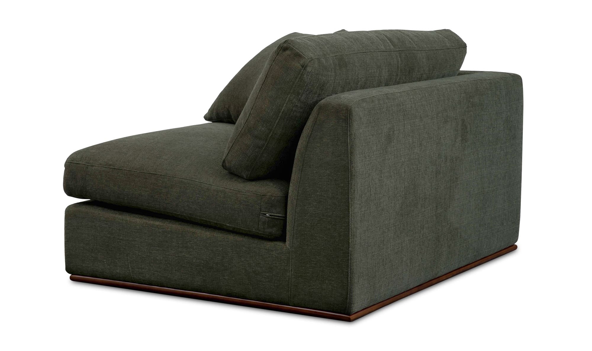 47.6" Deep Green Upholstered Left Facing Left Arm Facing Chair