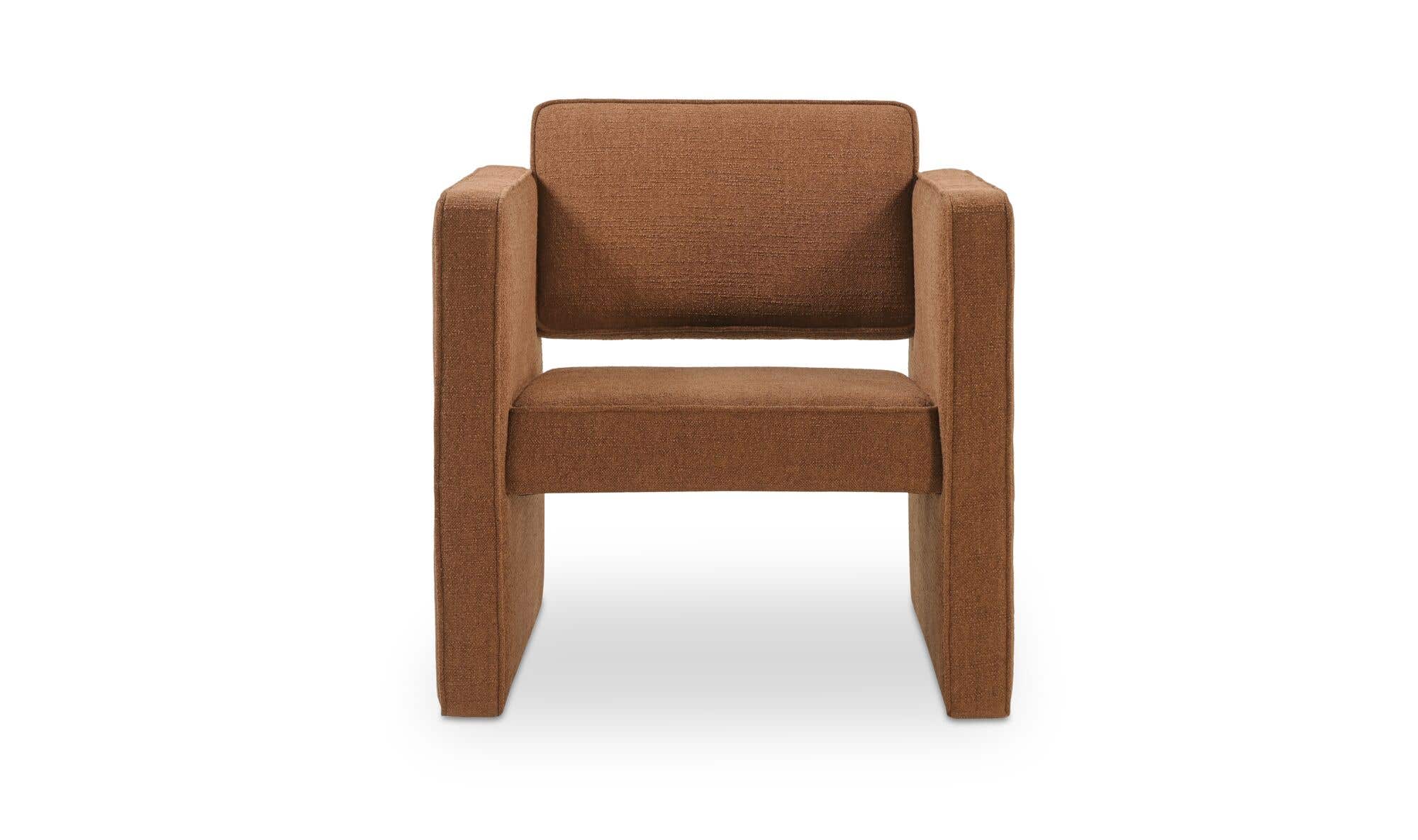 30" Burgundy Upholstered Accent Chair