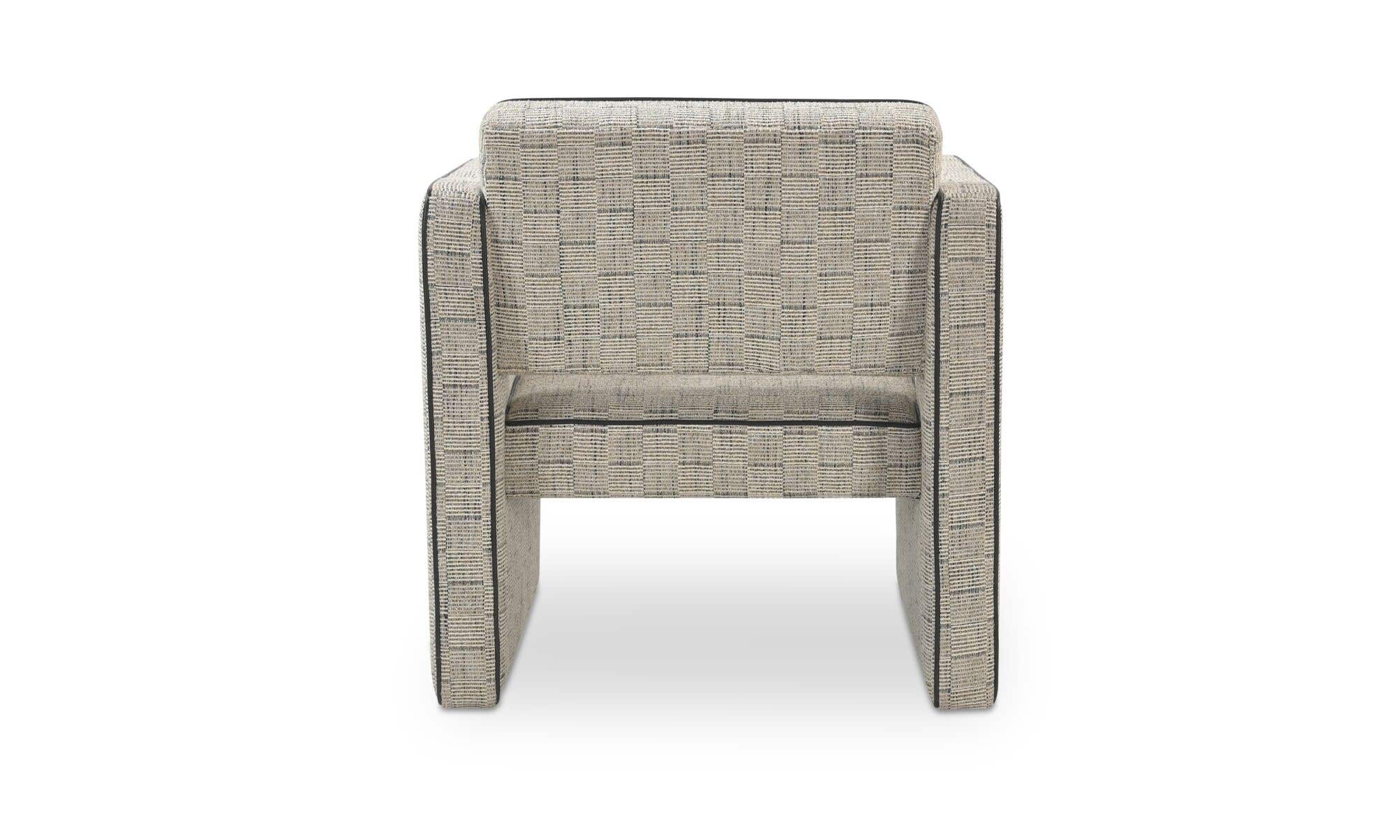 30" Beige Upholstered Accent Chair