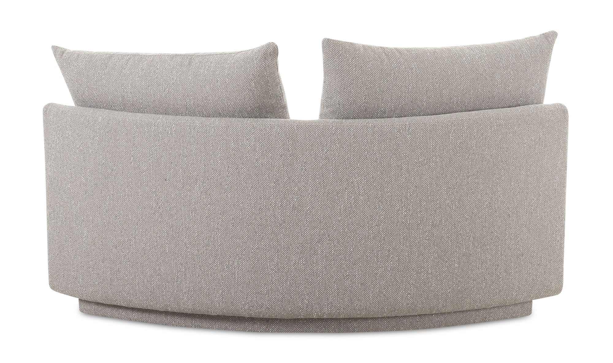 41.75" Light Grey Upholstered Corner Chair