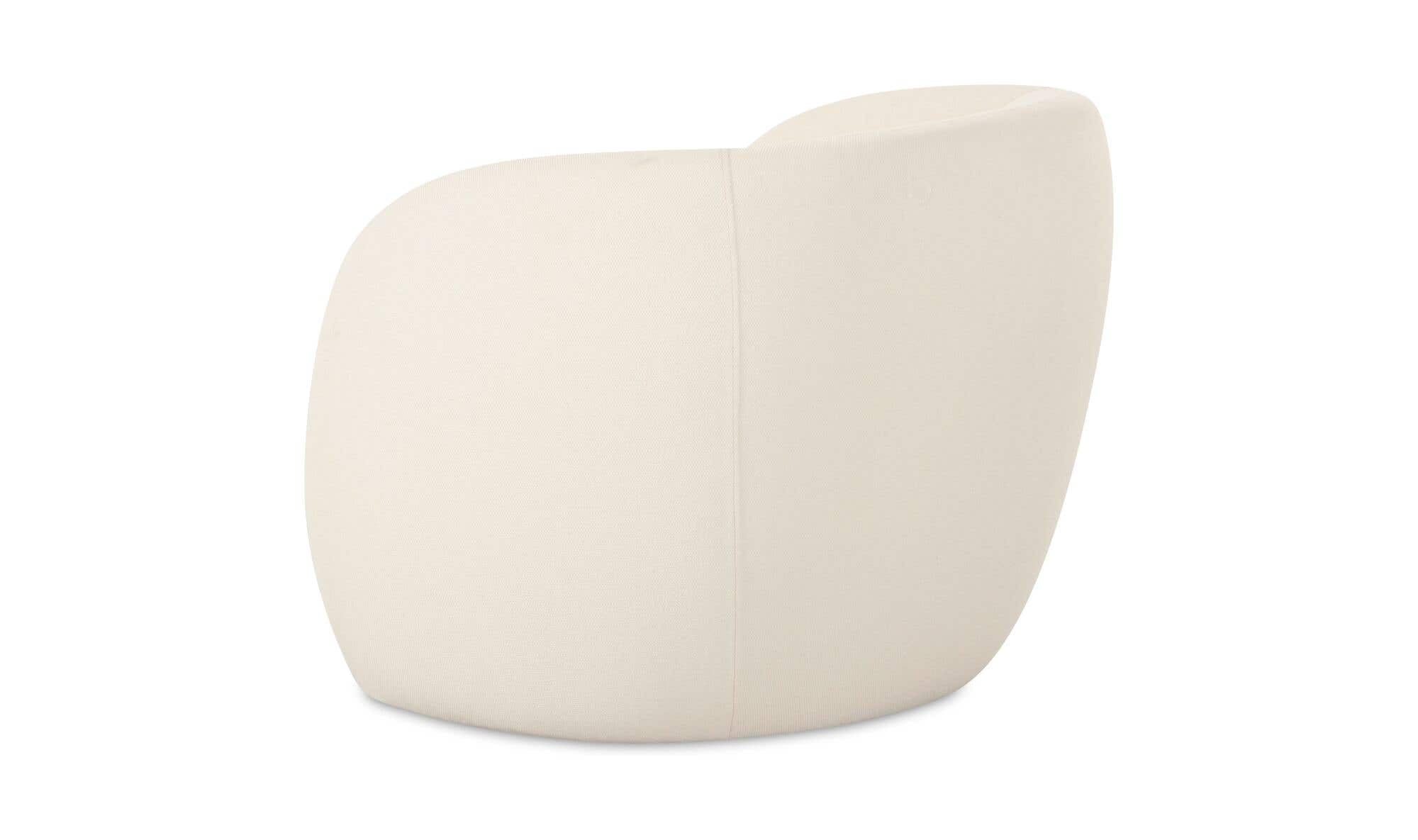 32" Cream Upholstered Accent Chair