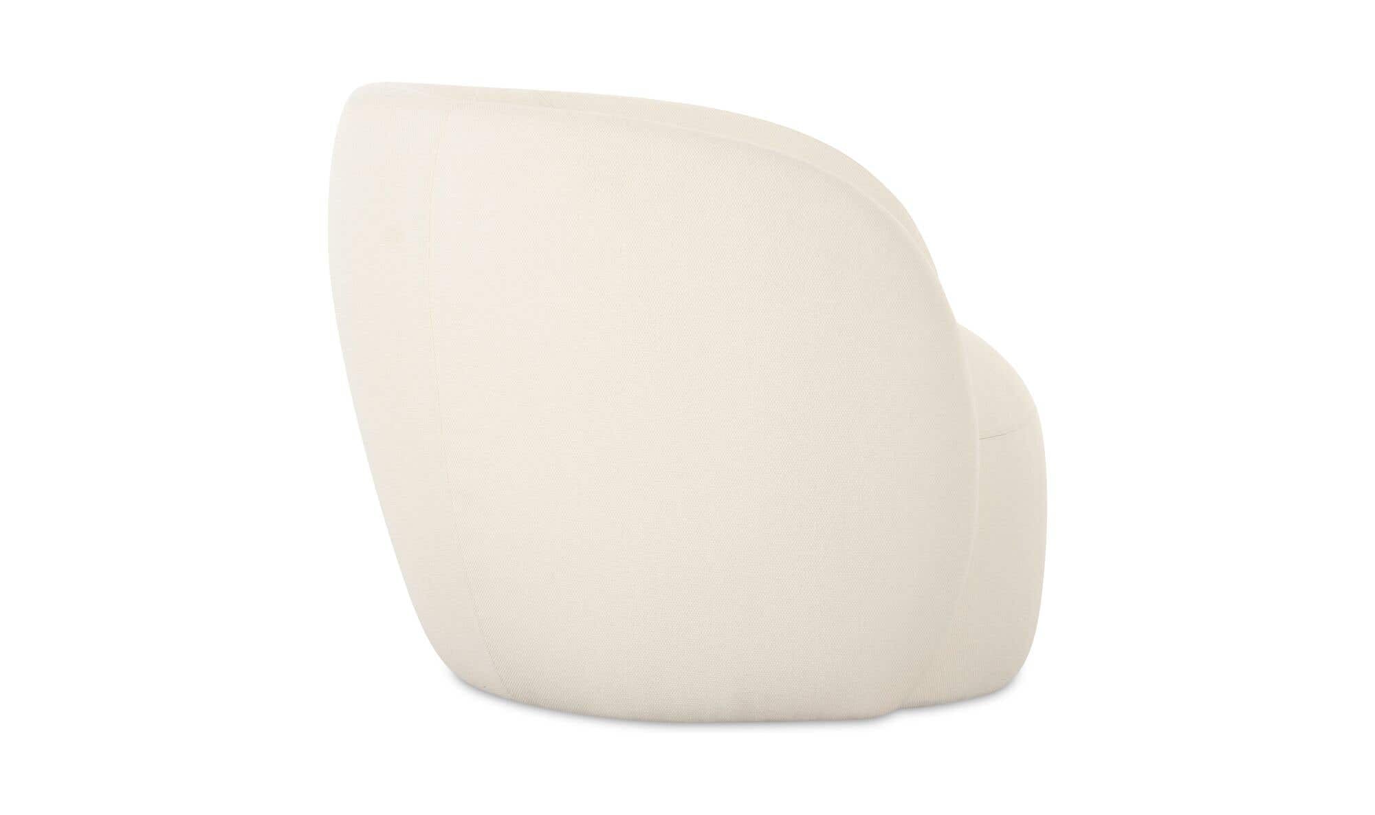 32" Cream Upholstered Accent Chair