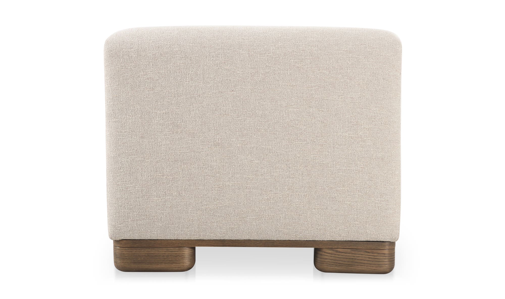 35" Oatmeal Upholstered Slipper Chair