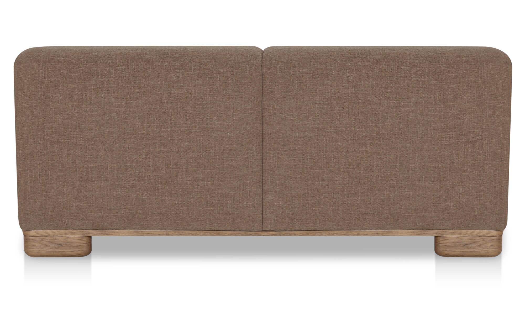 70" Dark Brown Upholstered Sofa