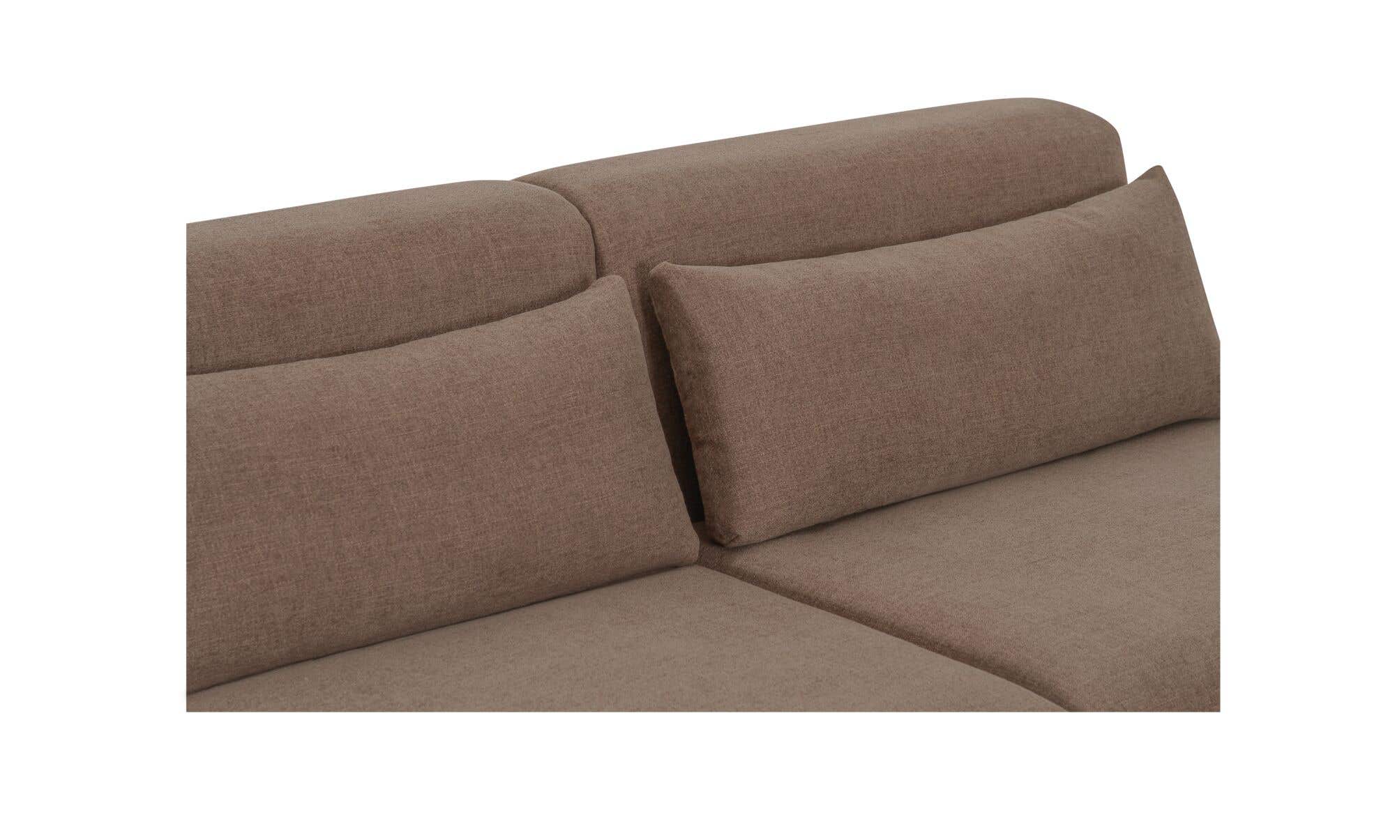 70" Dark Brown Upholstered Sofa