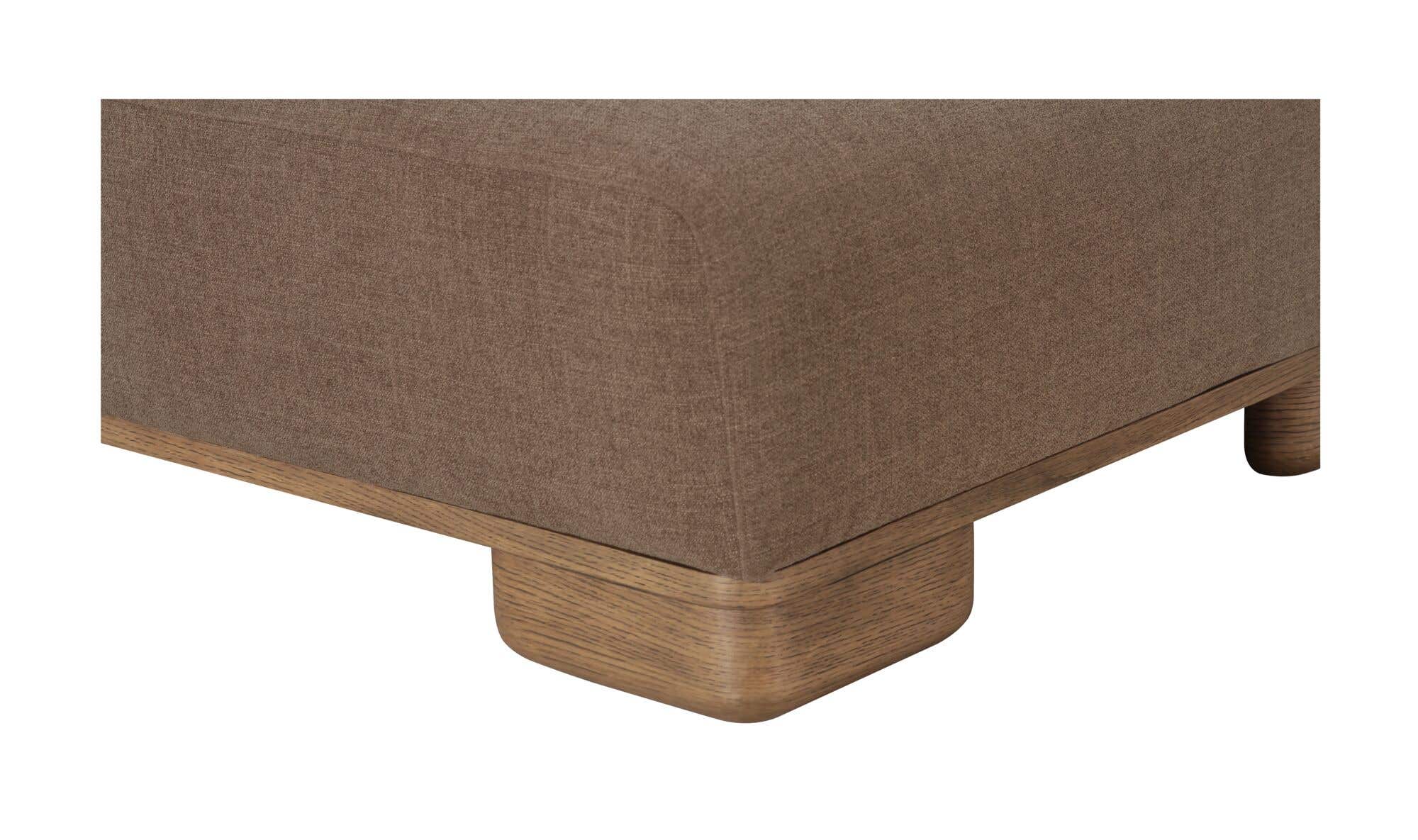 70" Dark Brown Upholstered Sofa