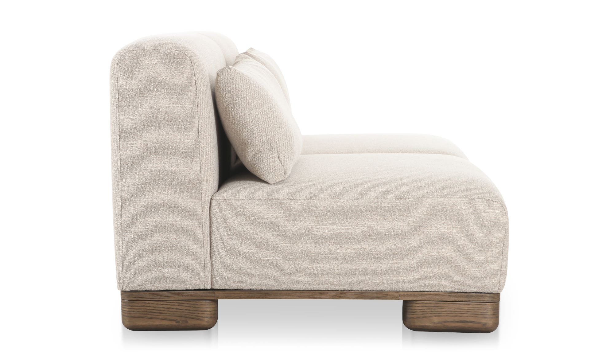 70" Oatmeal Upholstered Sofa