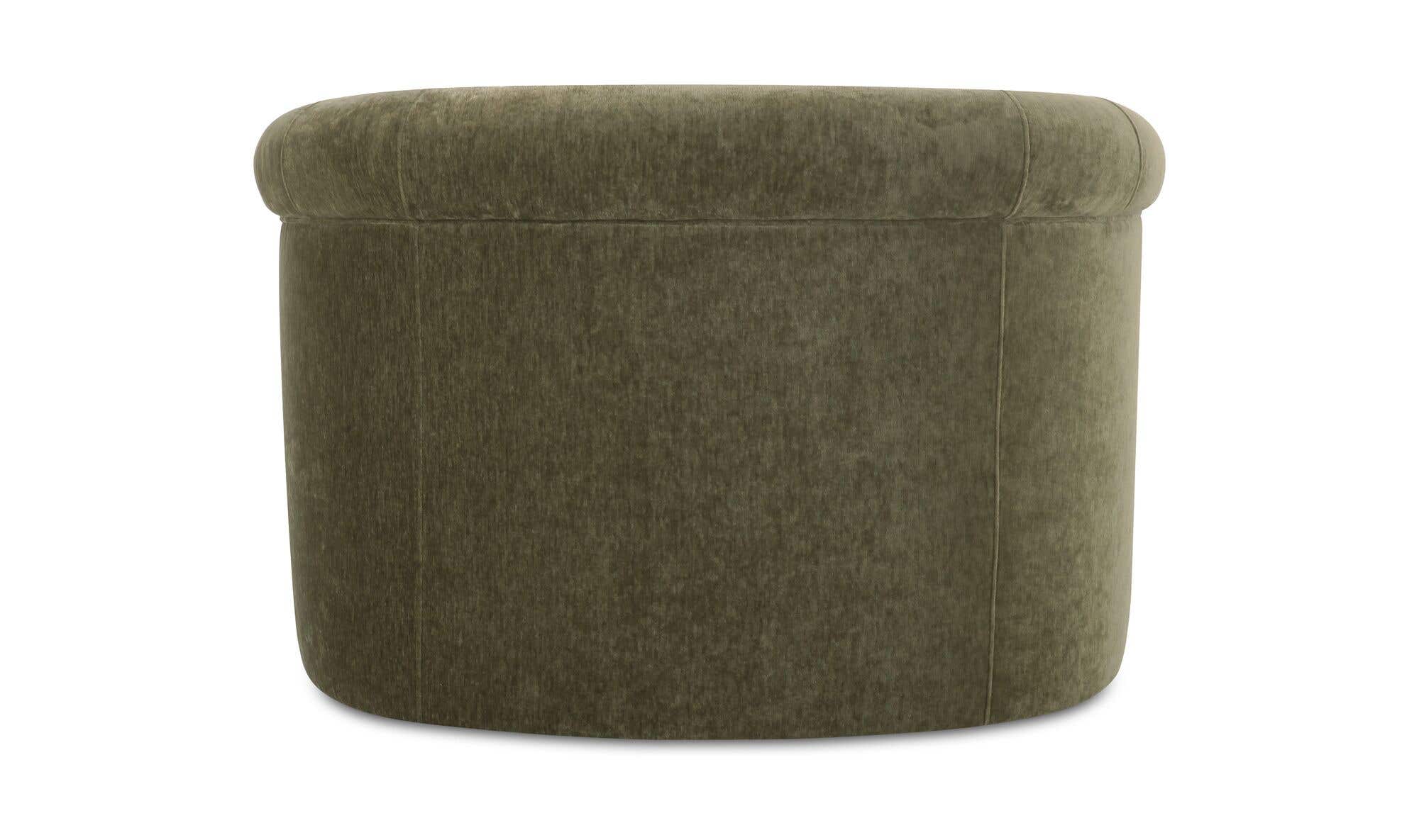 39.25" Dark Green Upholstered Lounge Chair
