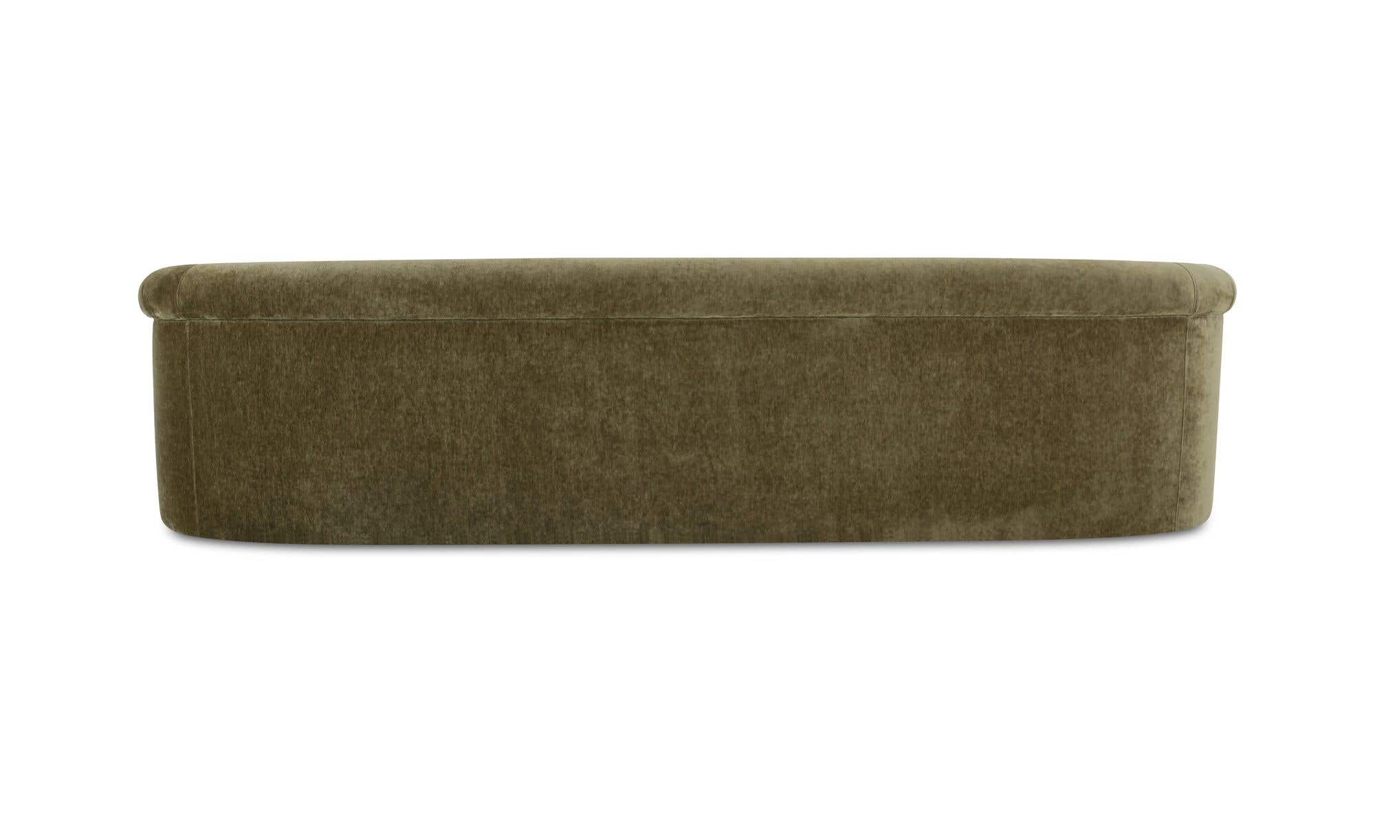 109" Dark Green Upholstered Sofa
