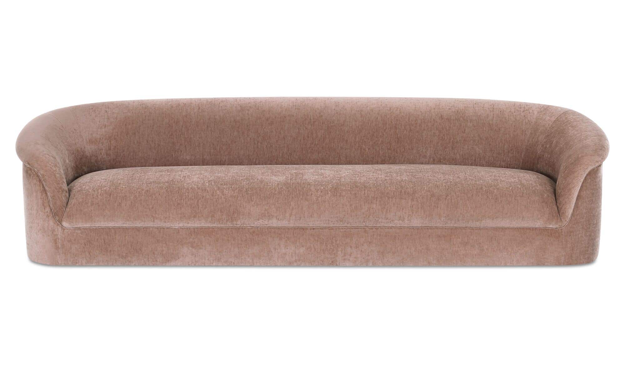109" Blush Upholstered Sofa