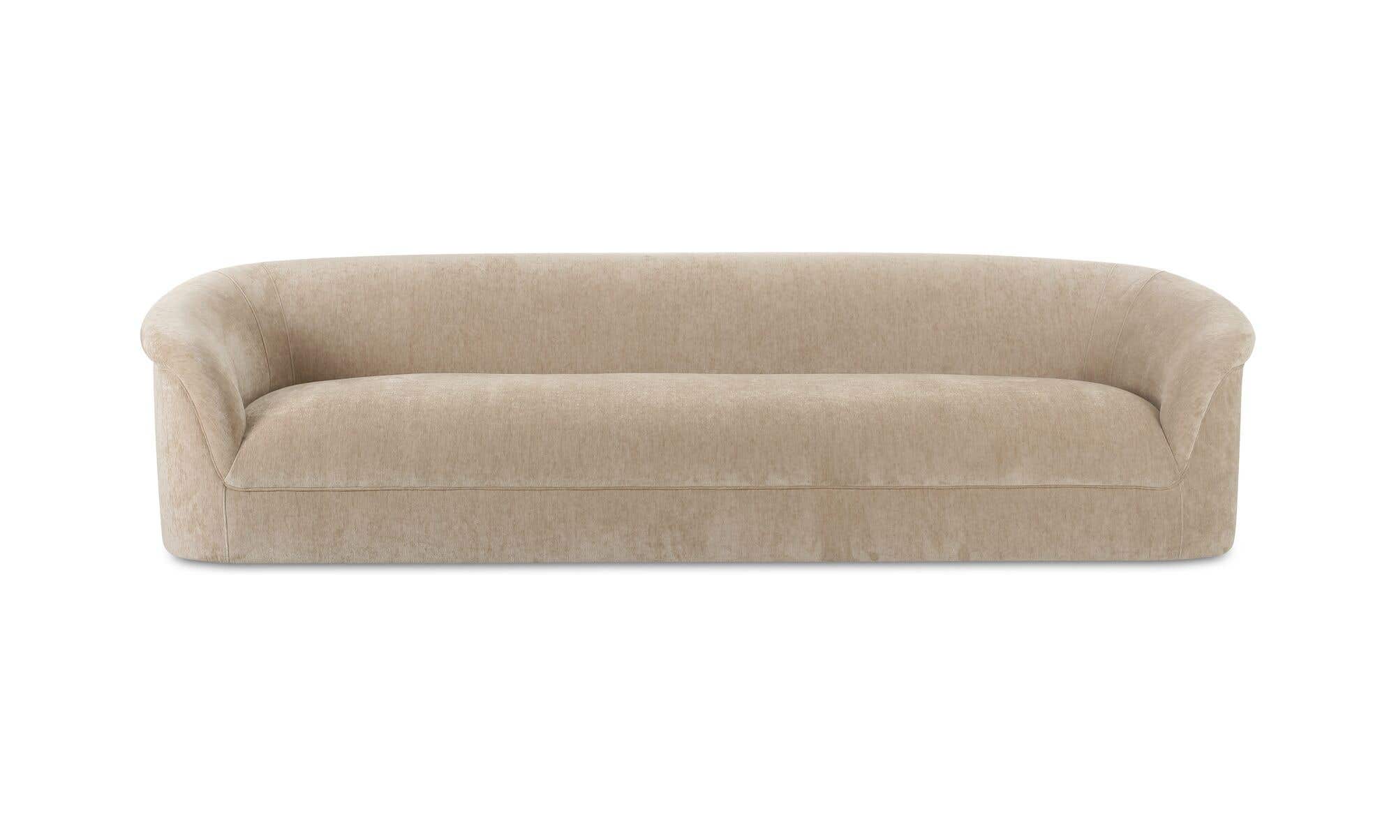 109" Beige Upholstered Sofa
