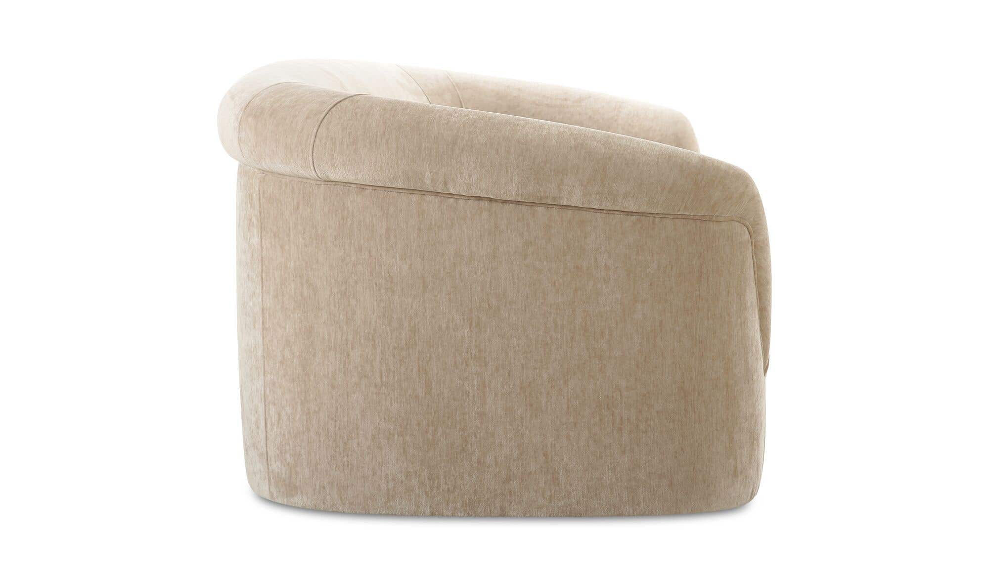 109" Beige Upholstered Sofa