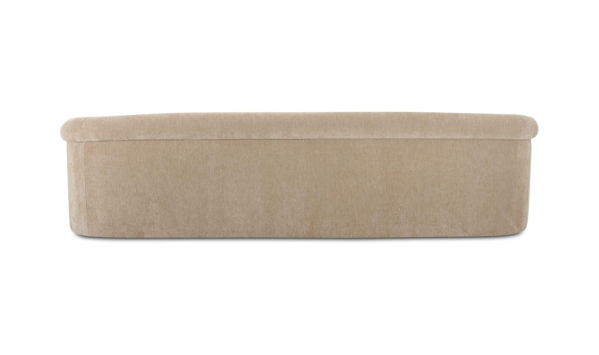 109" Beige Upholstered Sofa