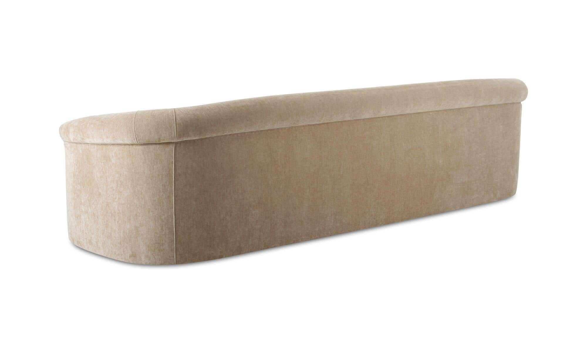 109" Beige Upholstered Sofa