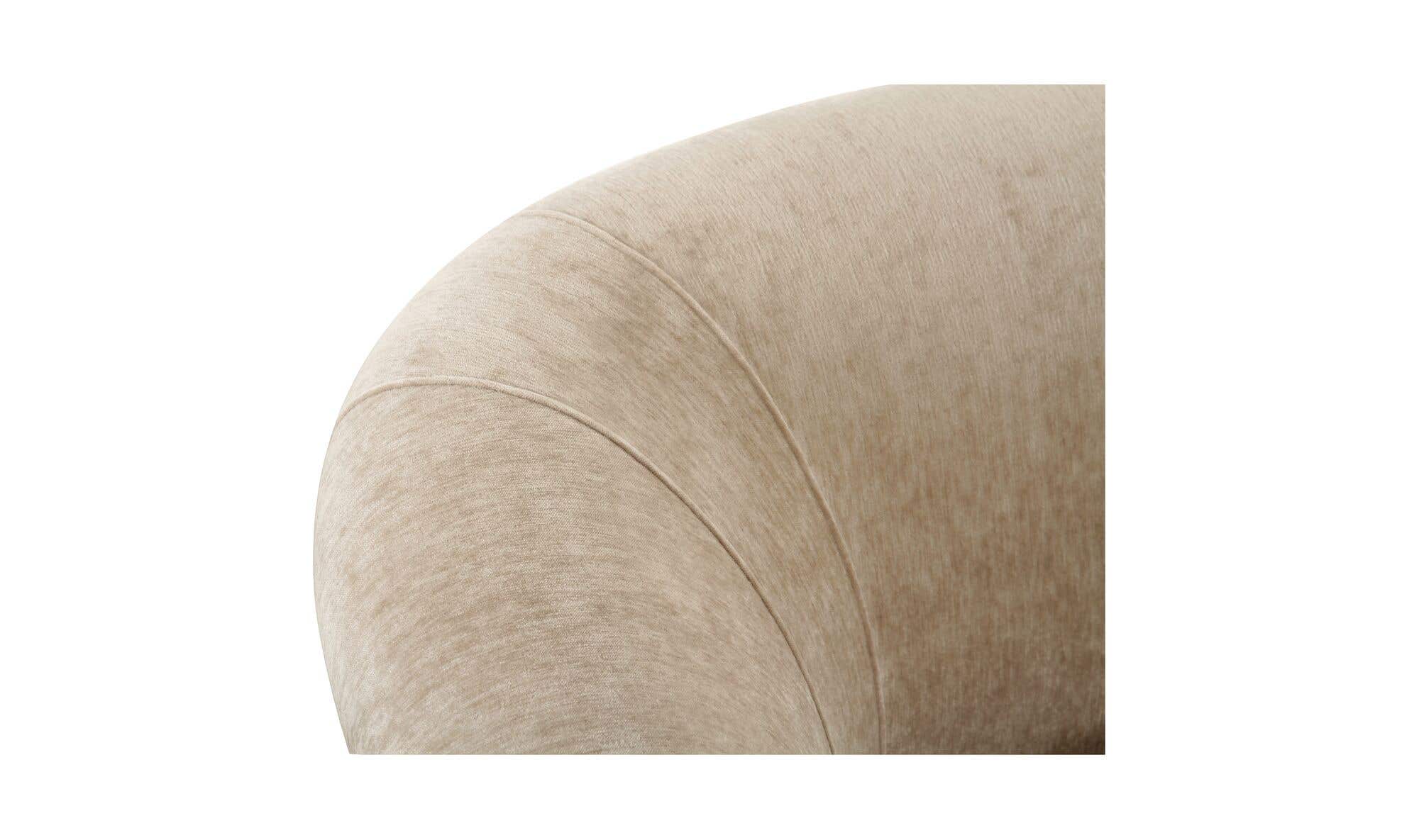 109" Beige Upholstered Sofa