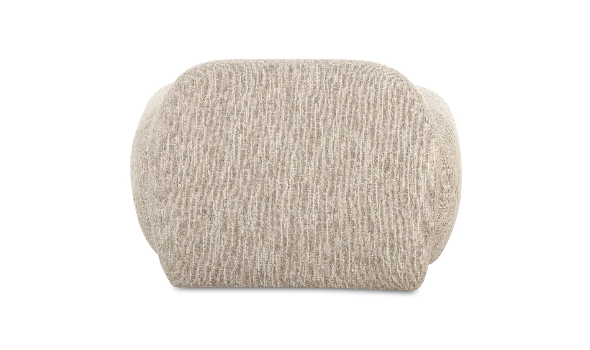 39.5" Off White Upholstered Lounge Chair
