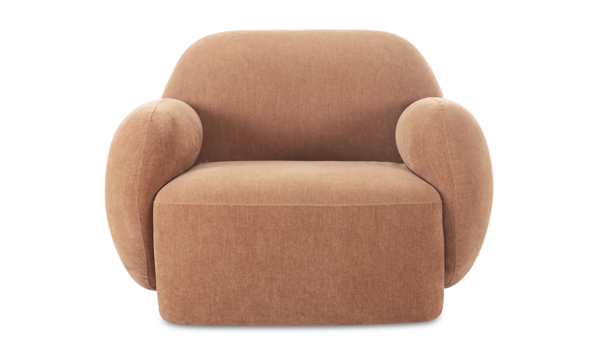 39.5" Copper Upholstered Lounge Chair