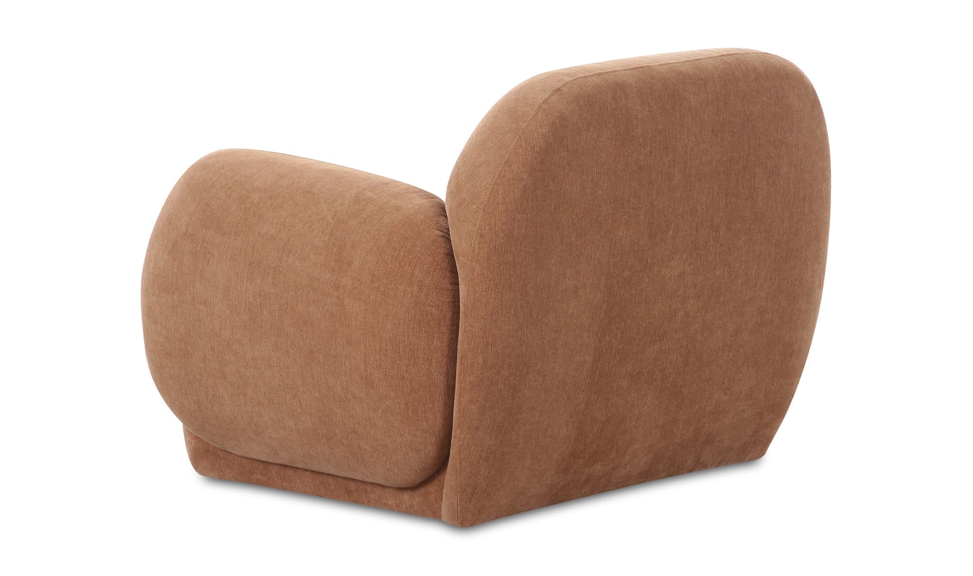 39.5" Copper Upholstered Lounge Chair