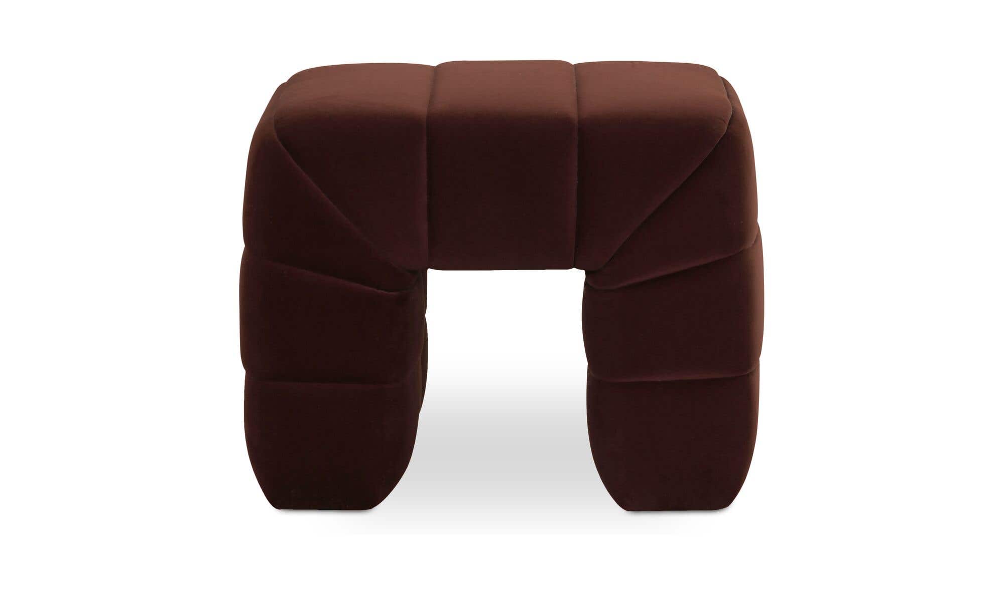 23" Warm Brown Wood Stool
