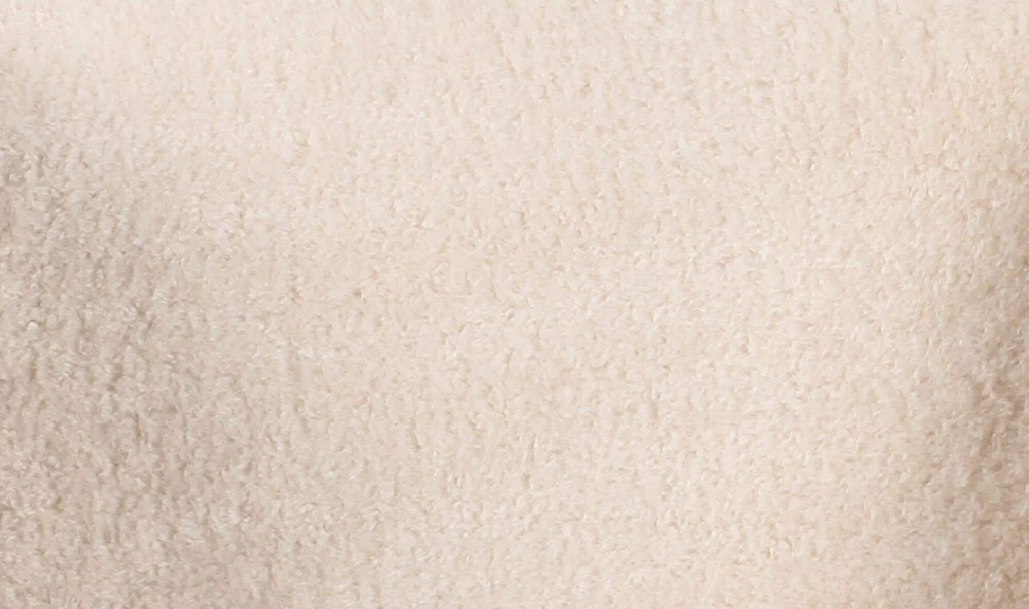 40.55" Cream Faux Fur Upholstered Lounge Chair