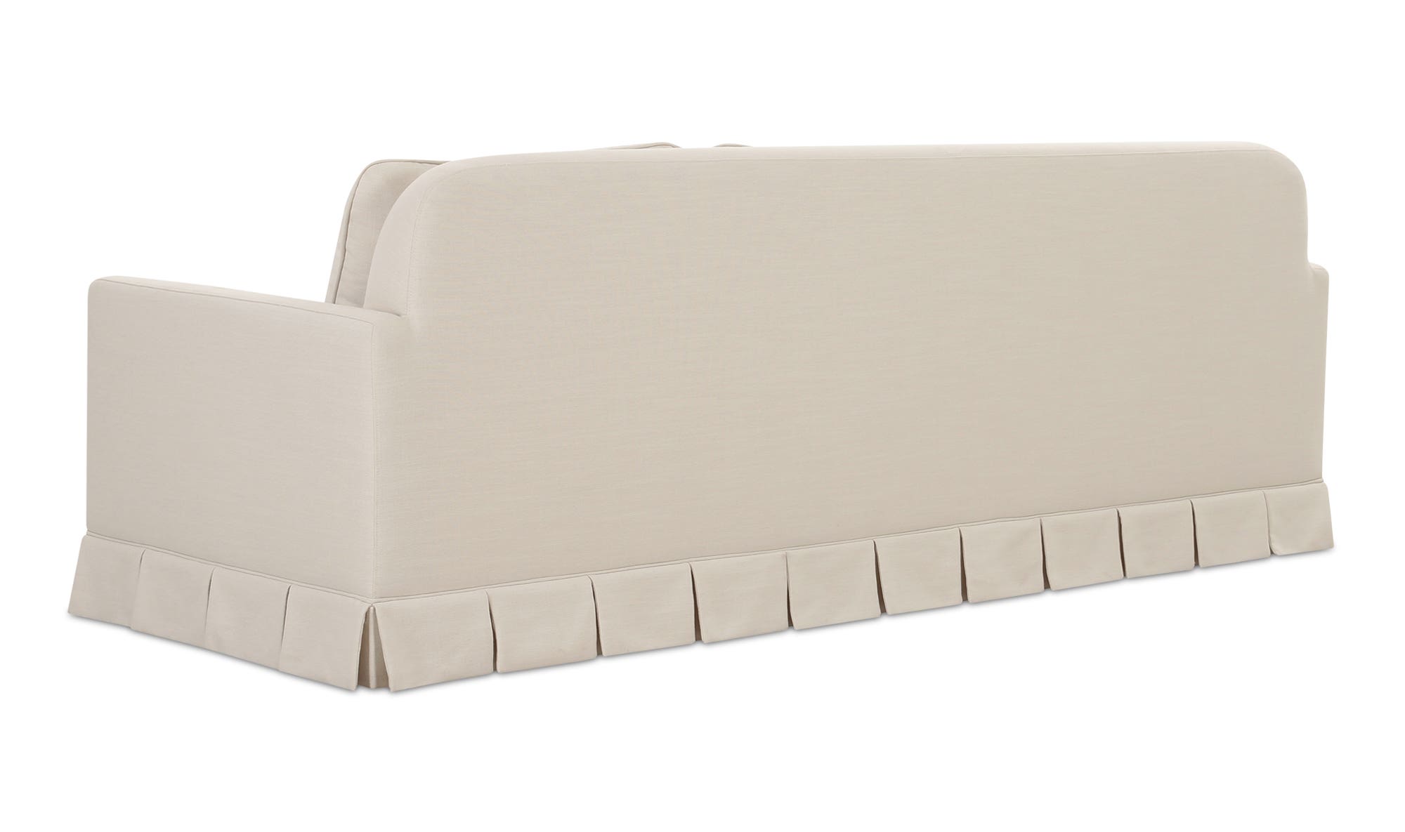 98" Cream Upholstered Sofa