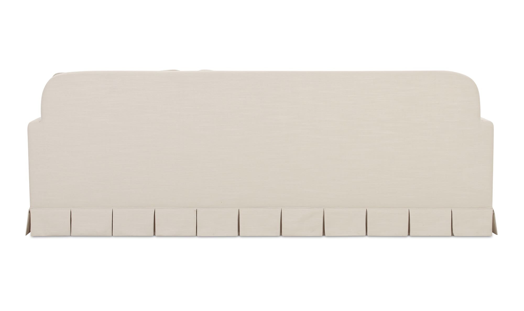 98" Cream Upholstered Sofa