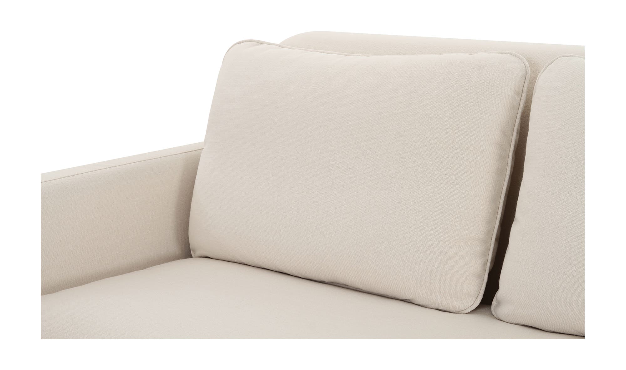 98" Cream Upholstered Sofa
