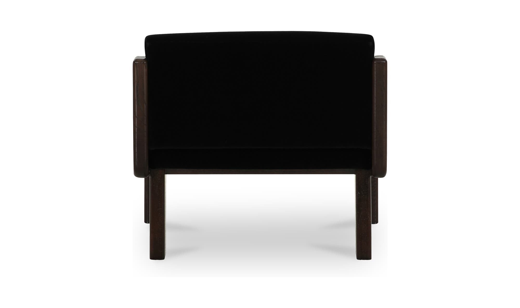 32.3" Black Faux Mohair Upholstered Accent Chair