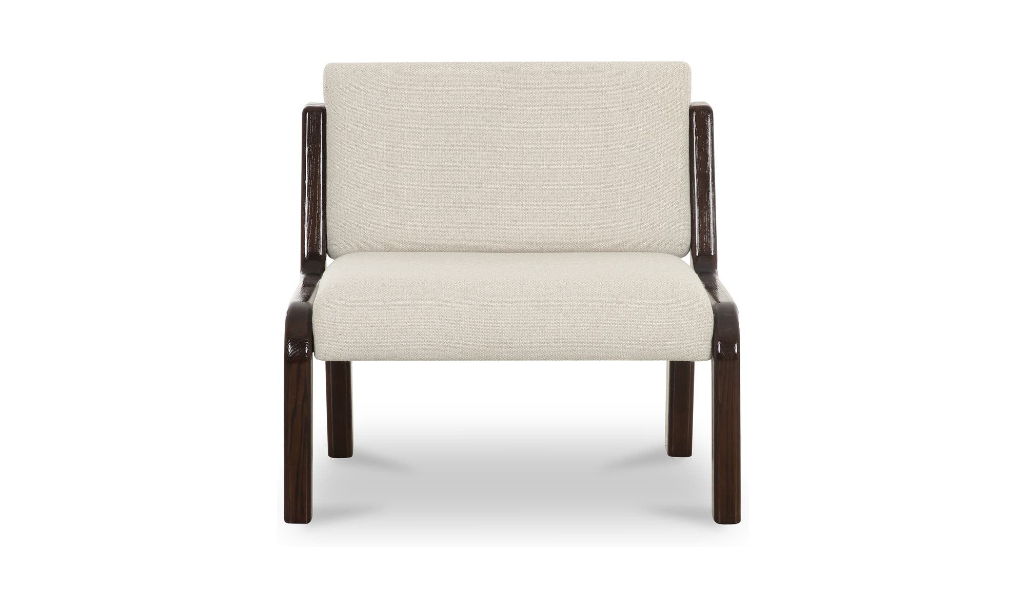 32.3" Flecked Ivory Upholstered Accent Chair