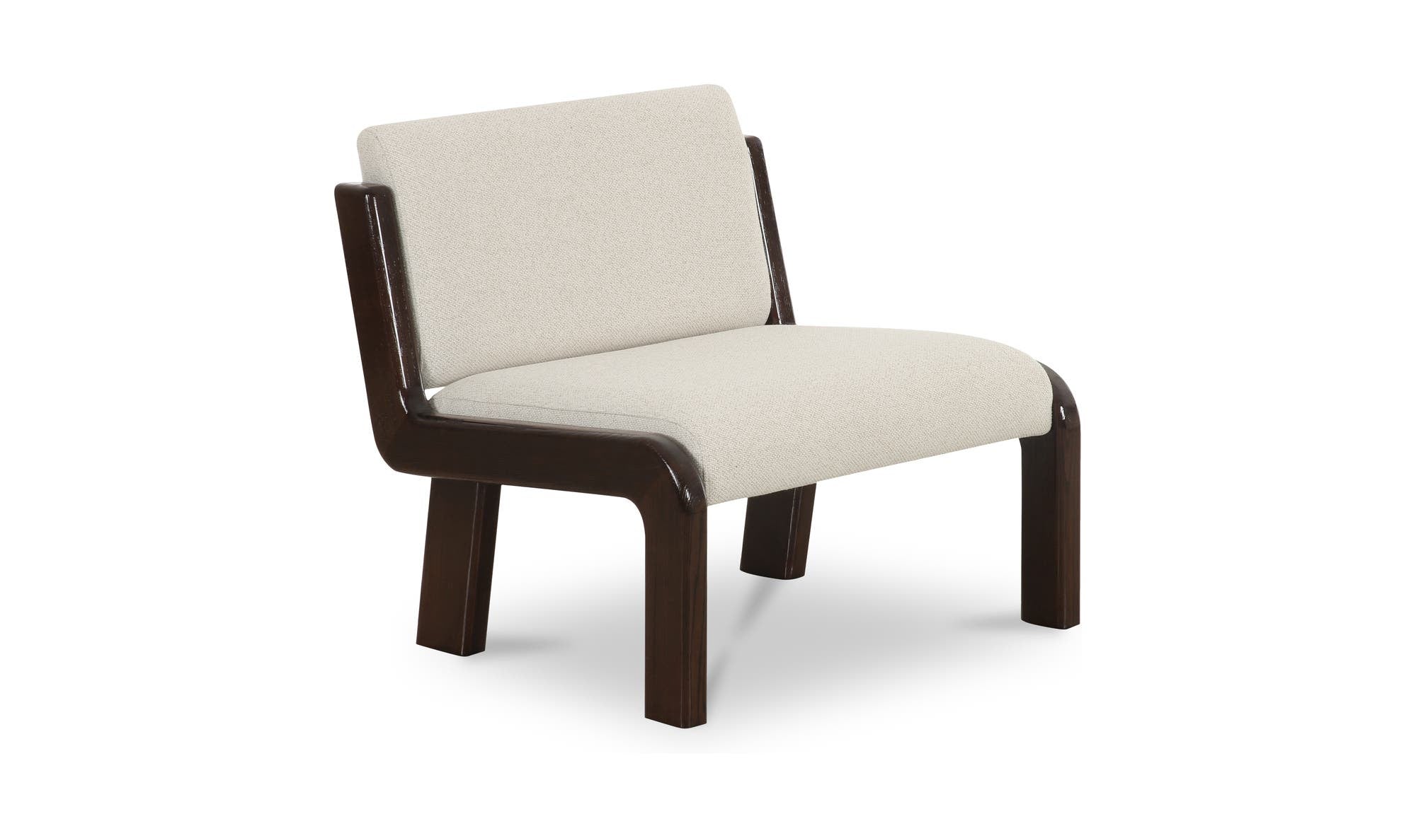 32.3" Flecked Ivory Upholstered Accent Chair