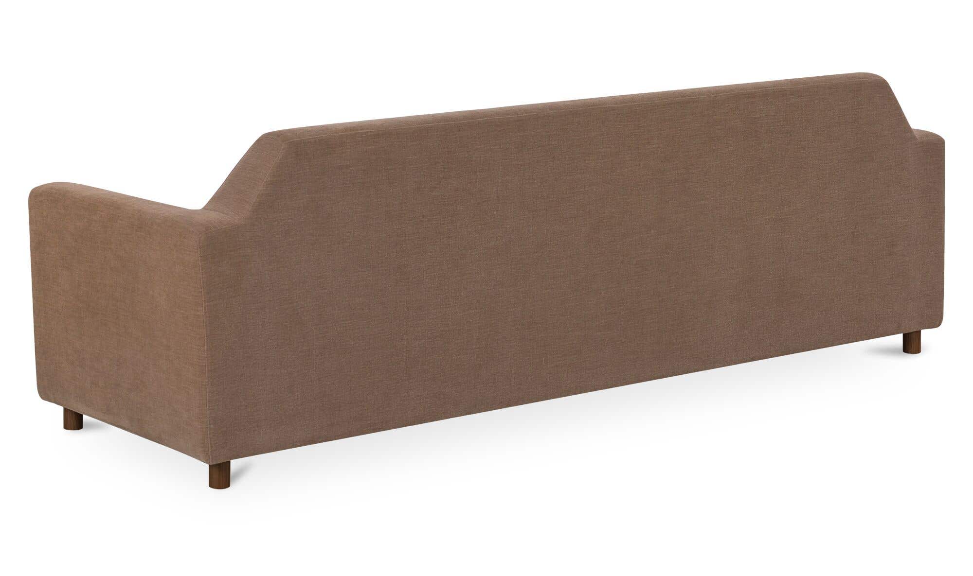 92" Soft Brown Upholstered Sofa