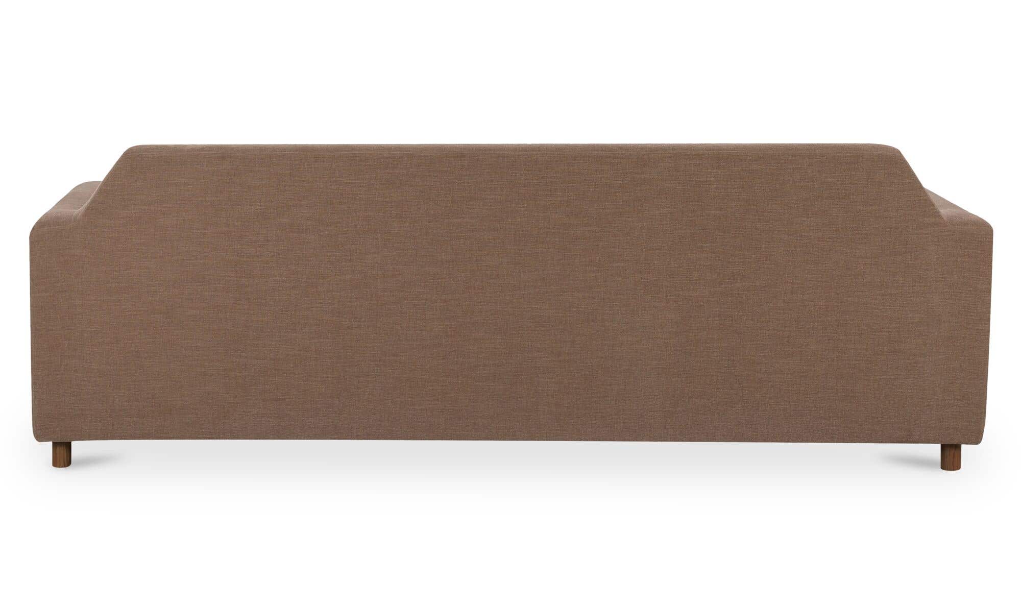 92" Soft Brown Upholstered Sofa