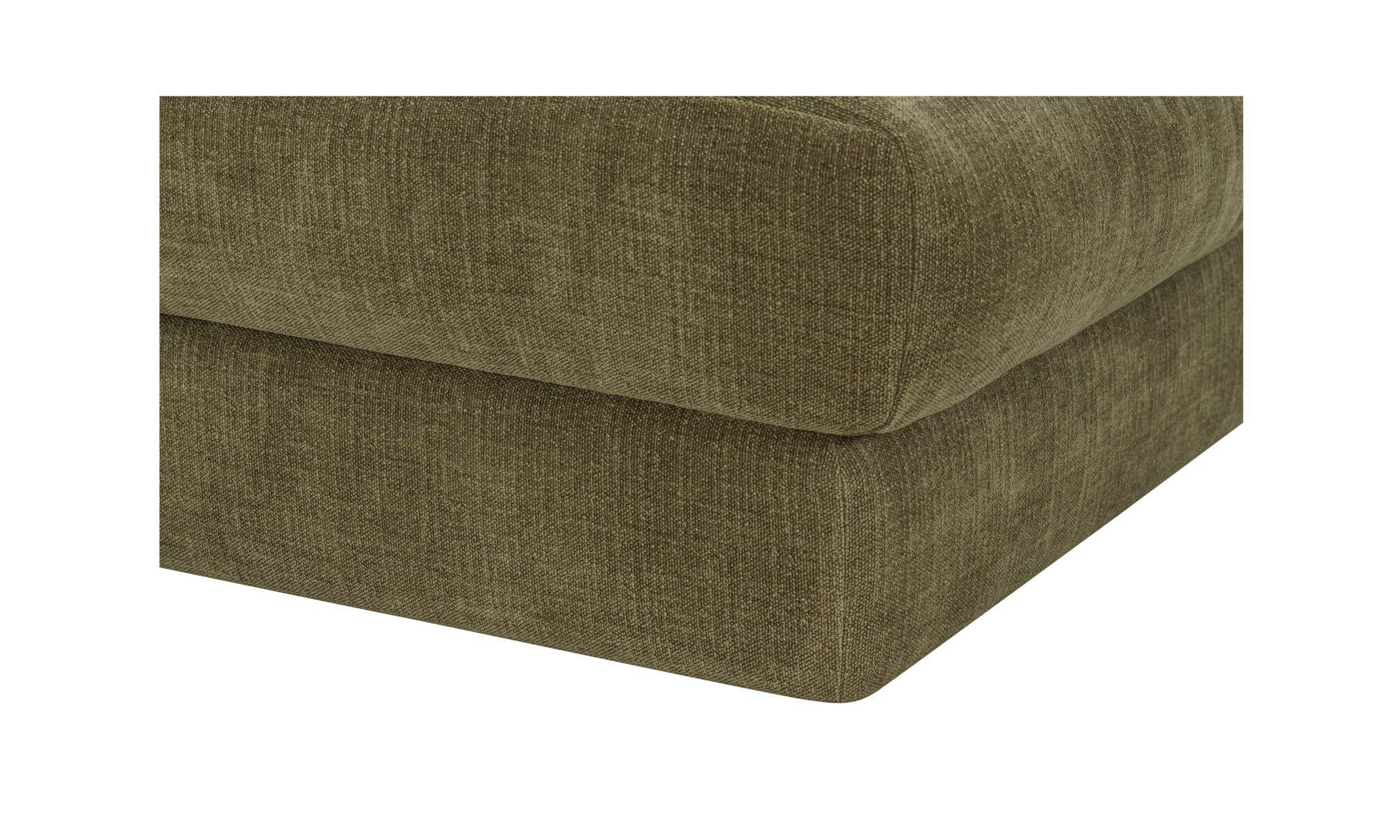 52" Olive Upholstered Ottoman