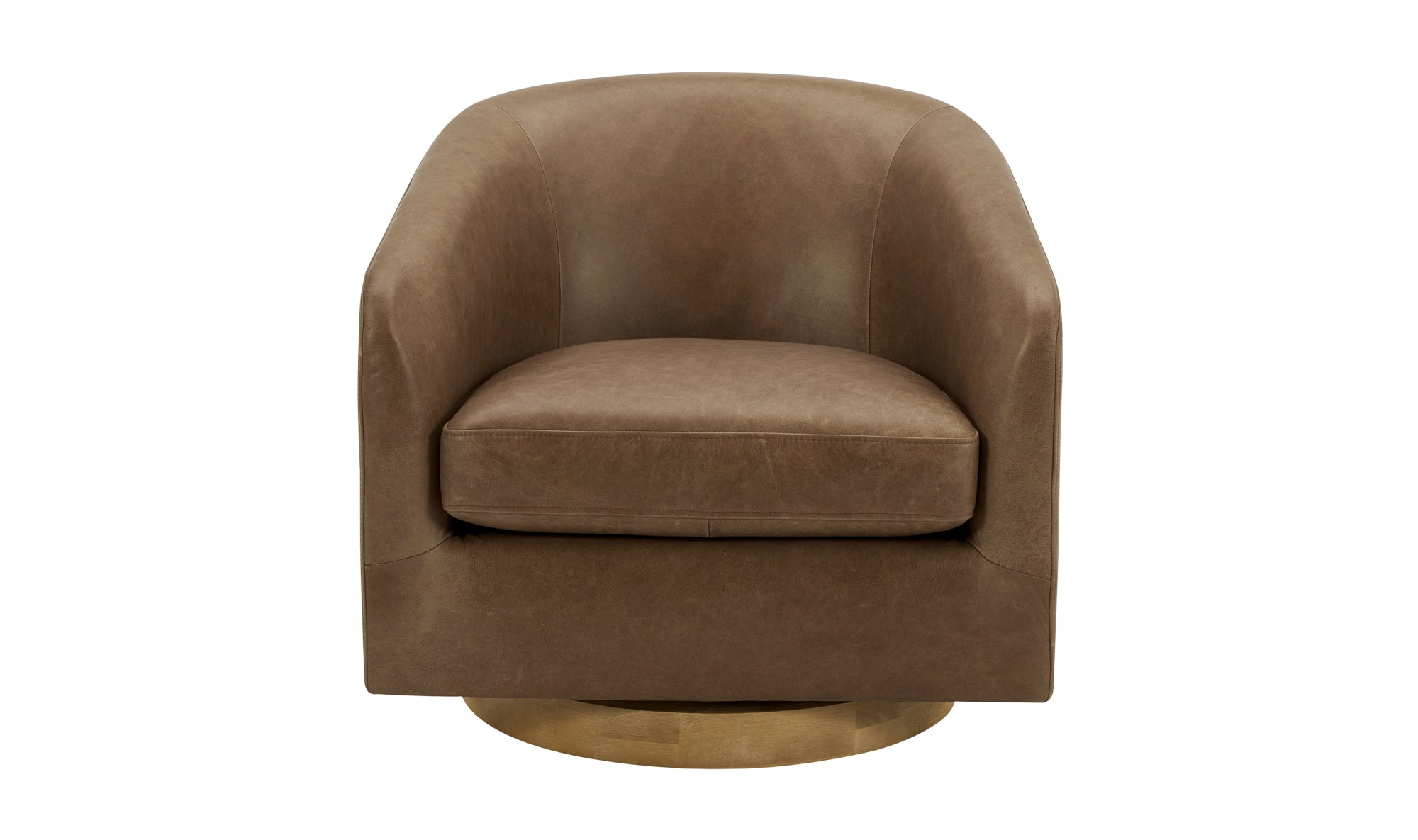 OSCY LEATHER SWIVEL CHAIR