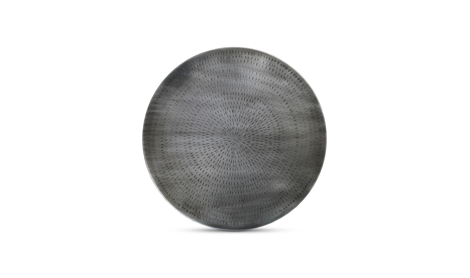 31.25" Antique Nickel Iron Coffee Table