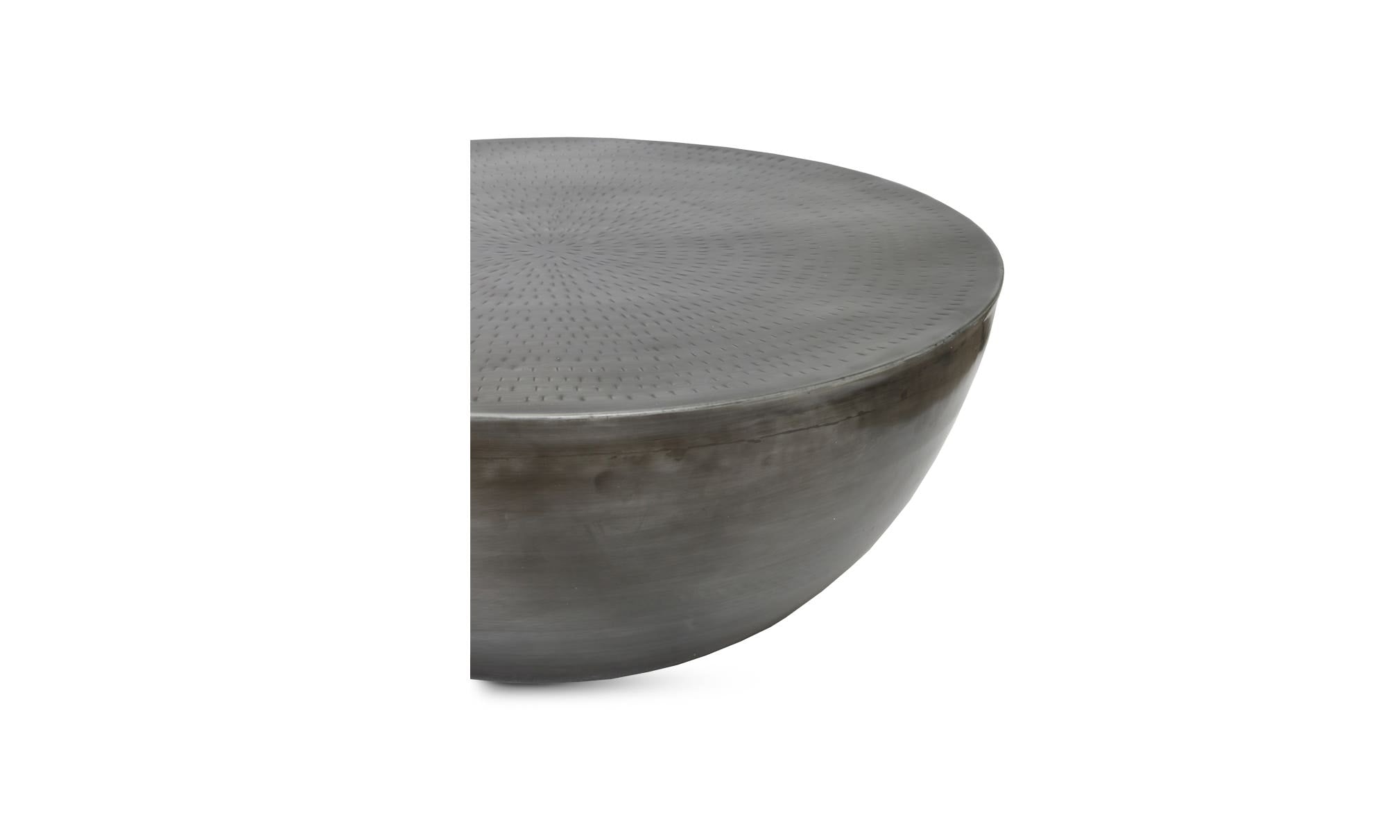 31.25" Antique Nickel Iron Coffee Table