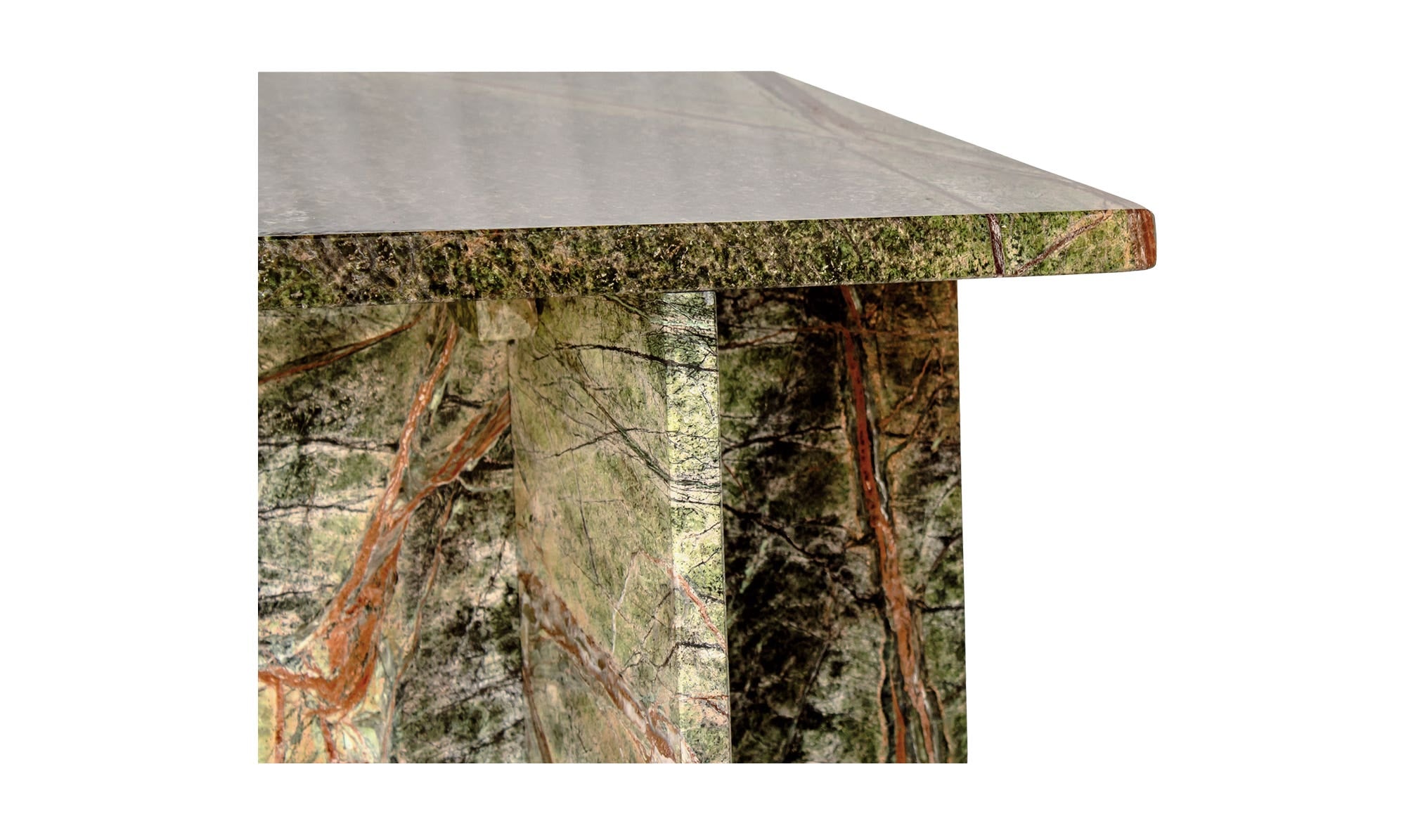 14" Rainforest Green Marble Side Table