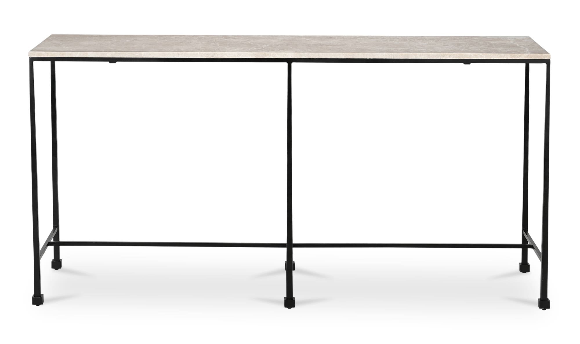 60.25" Botticino Marble Console Table