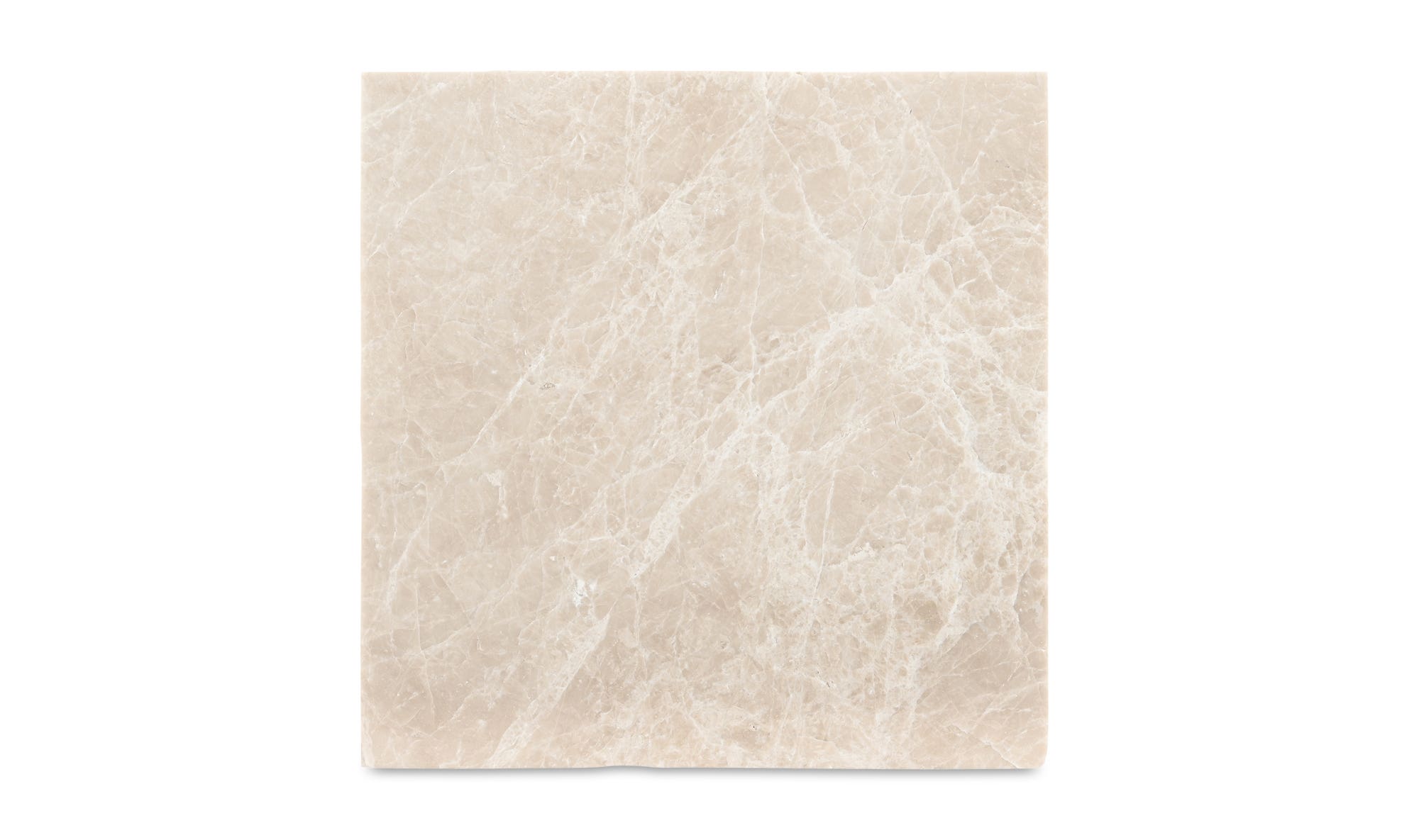 12.5" Botticino Marble Side Table