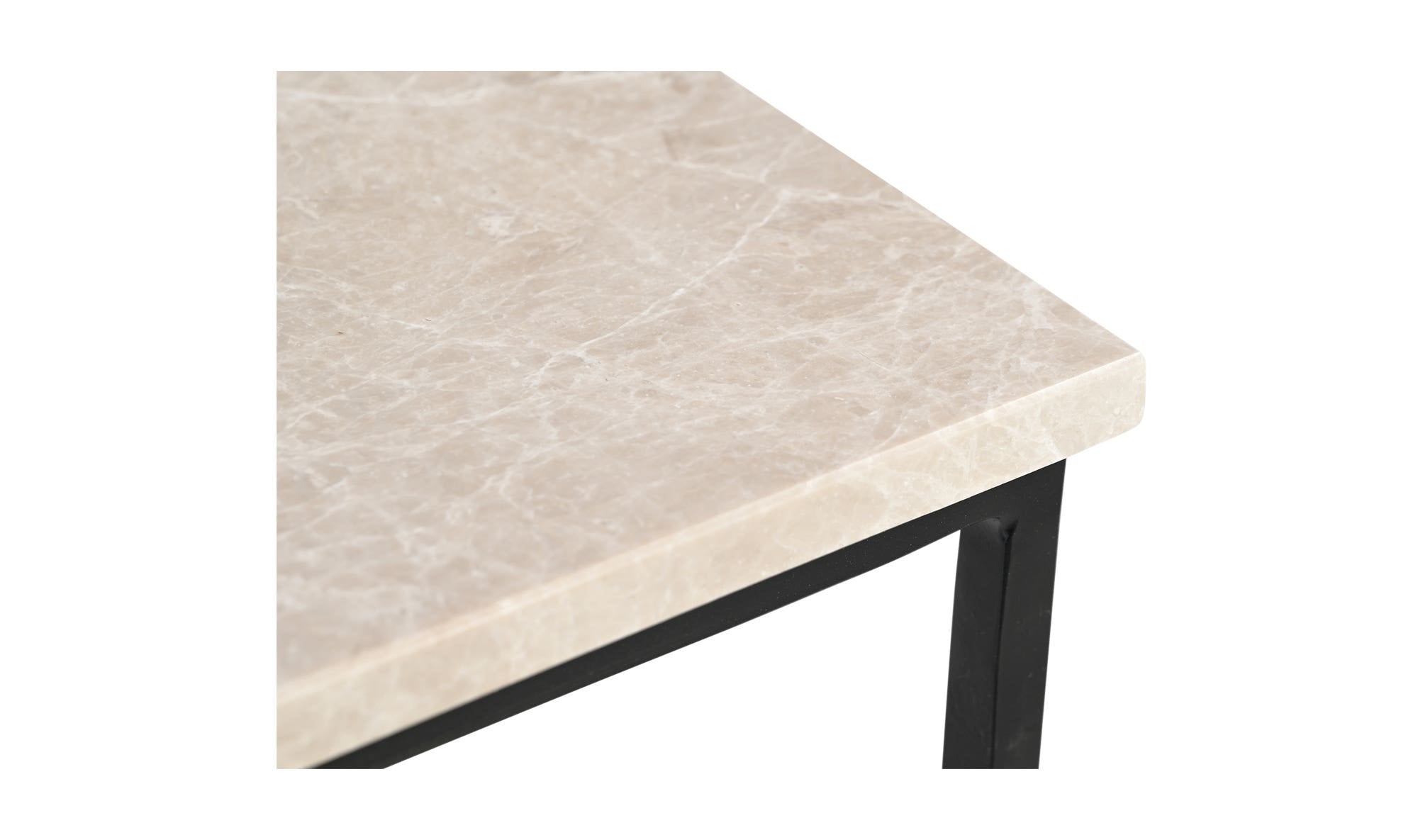 12.5" Botticino Marble Side Table