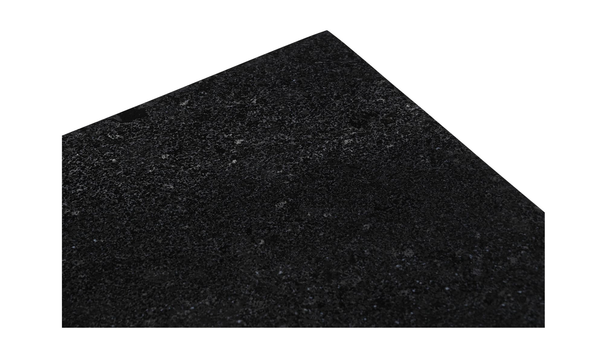 25" Black Granite Side Table