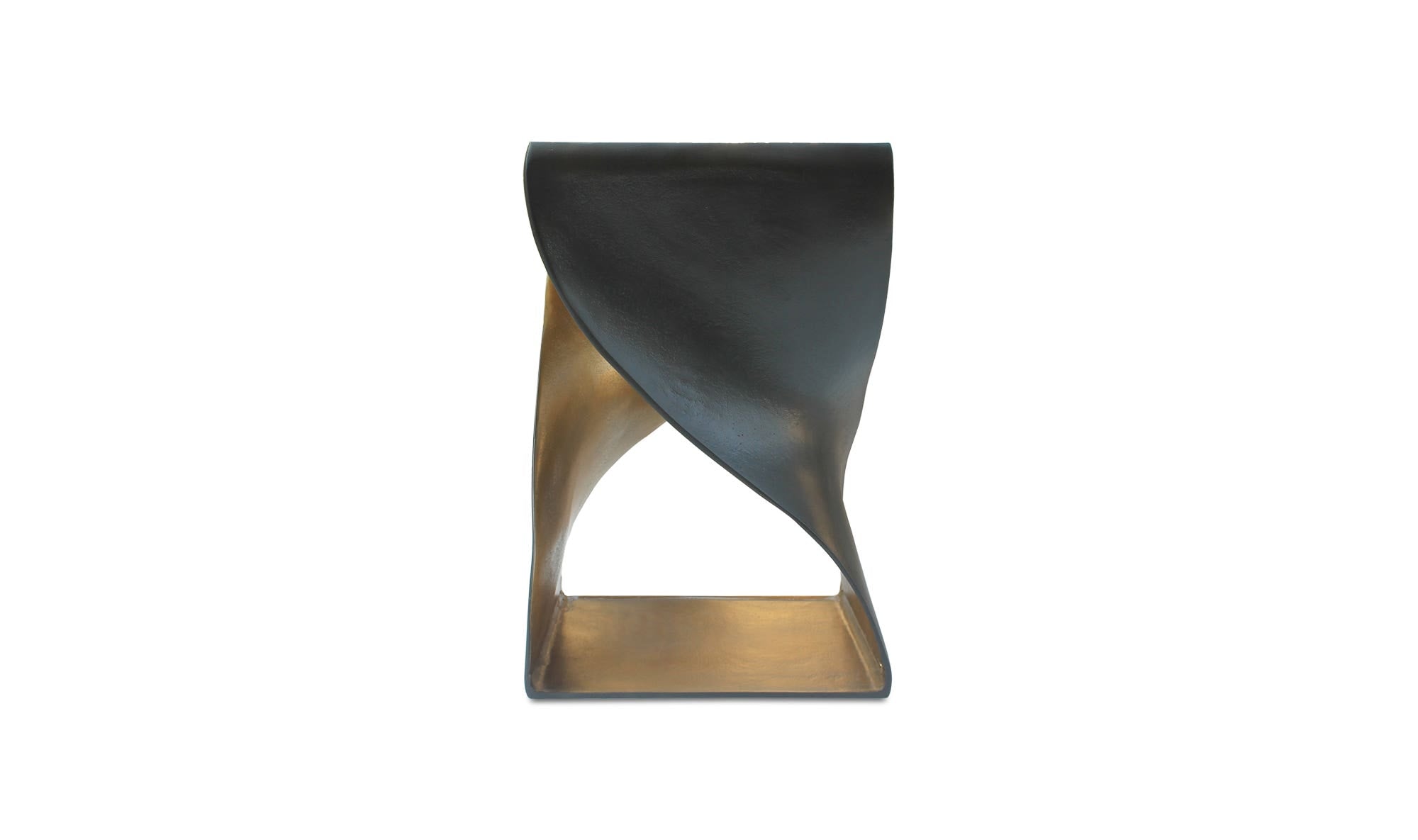 14" Black Aluminum Side Table