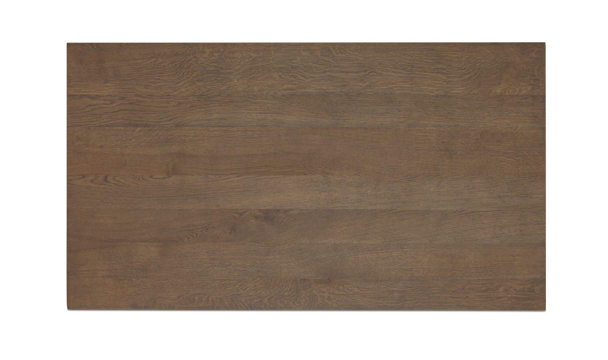 54" Brown Solid Oak Coffee Table