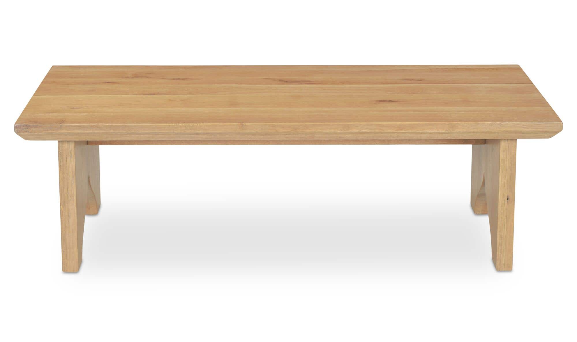 54" Natural Solid Oak Coffee Table