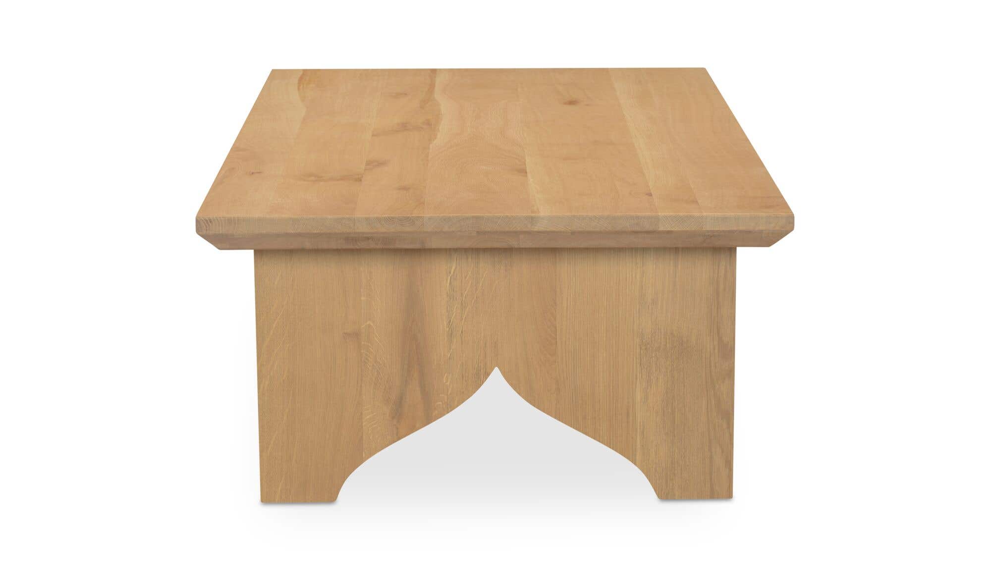 54" Natural Solid Oak Coffee Table