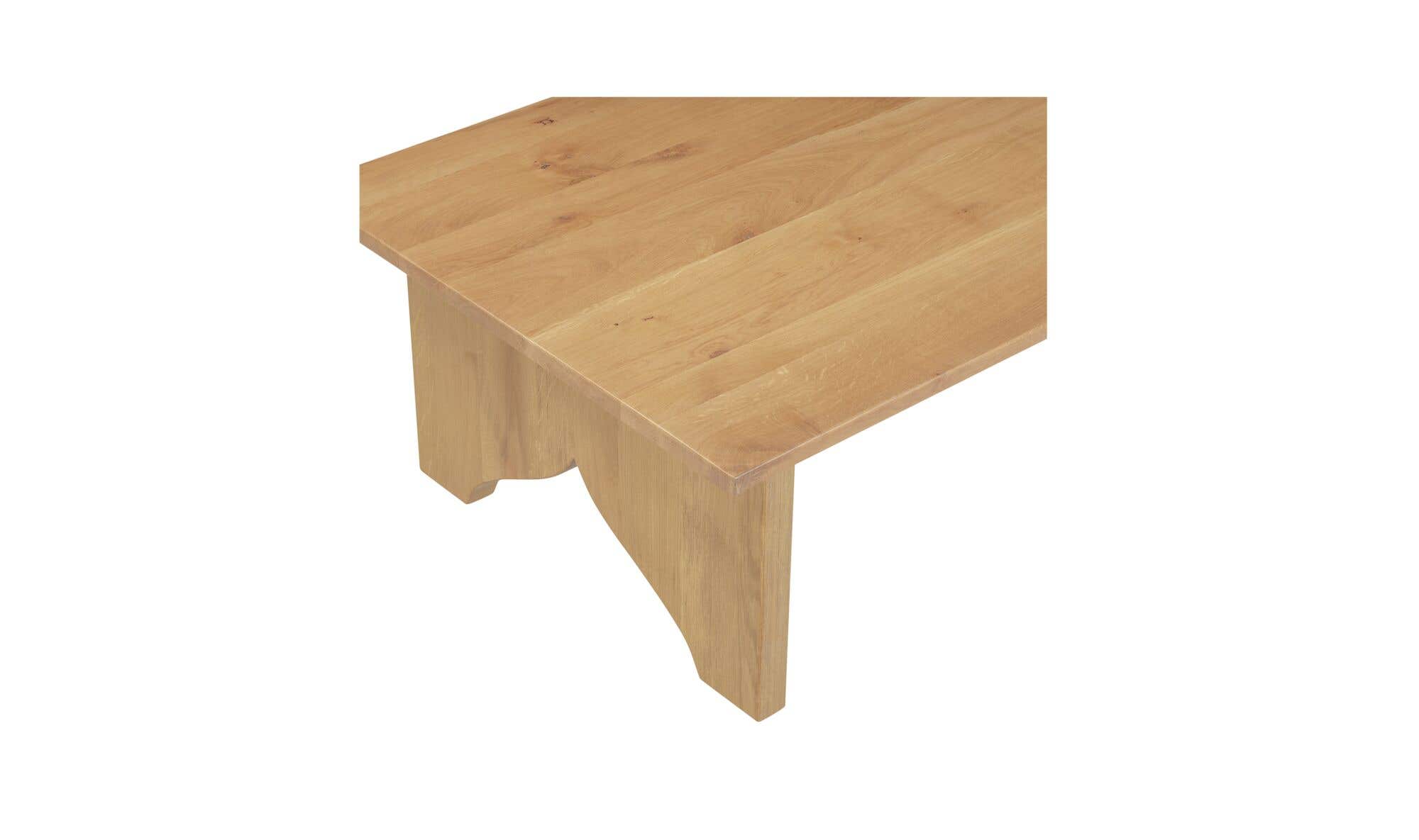 54" Natural Solid Oak Coffee Table