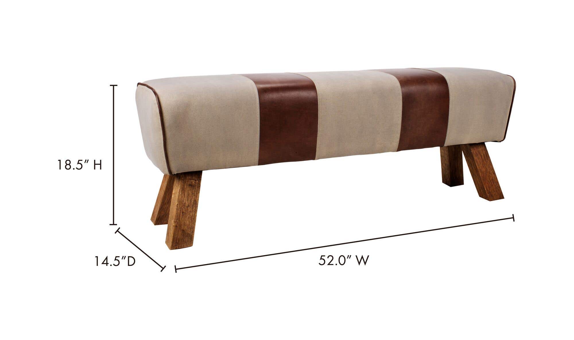 52" Striped Bench