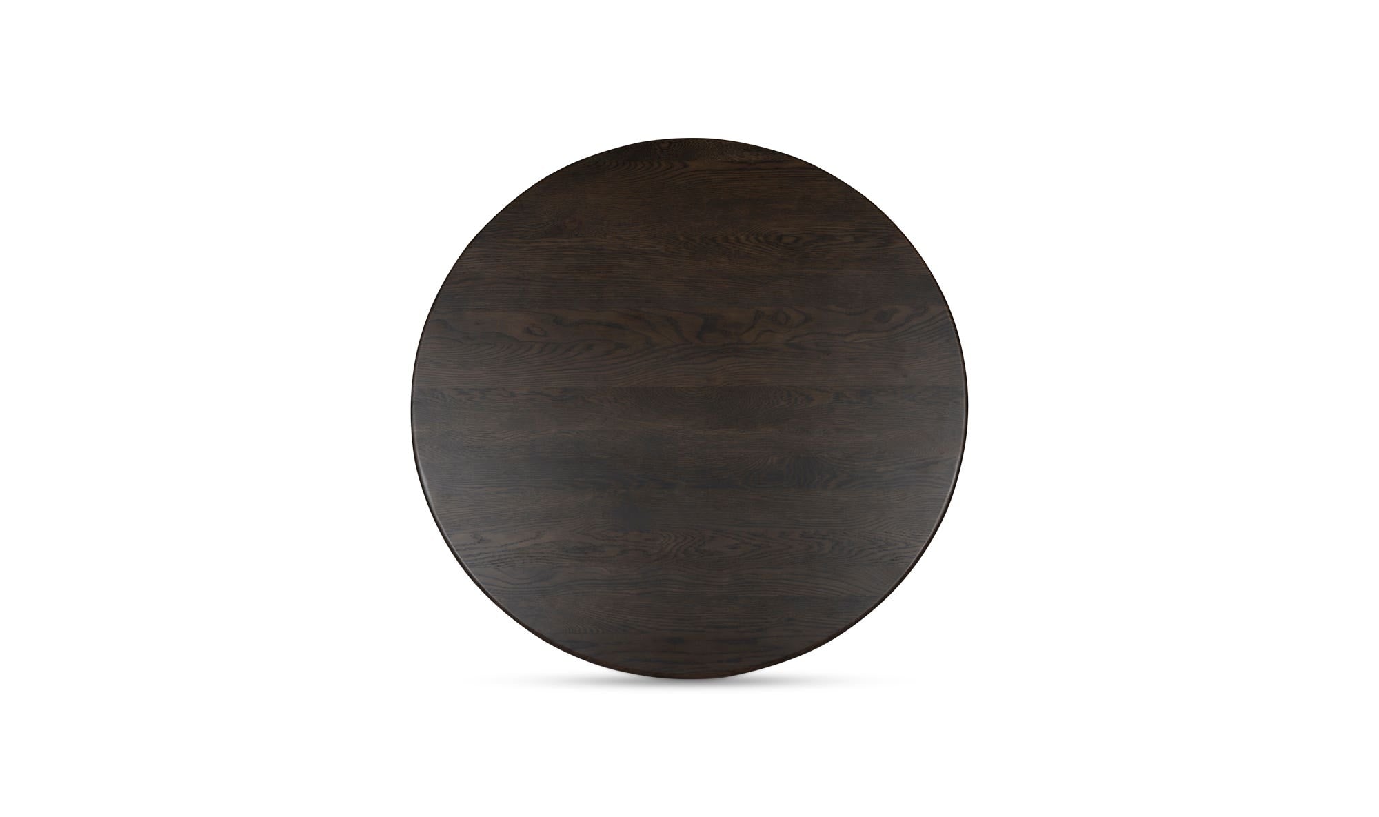 39" Dark Brown Solid Oak Coffee Table